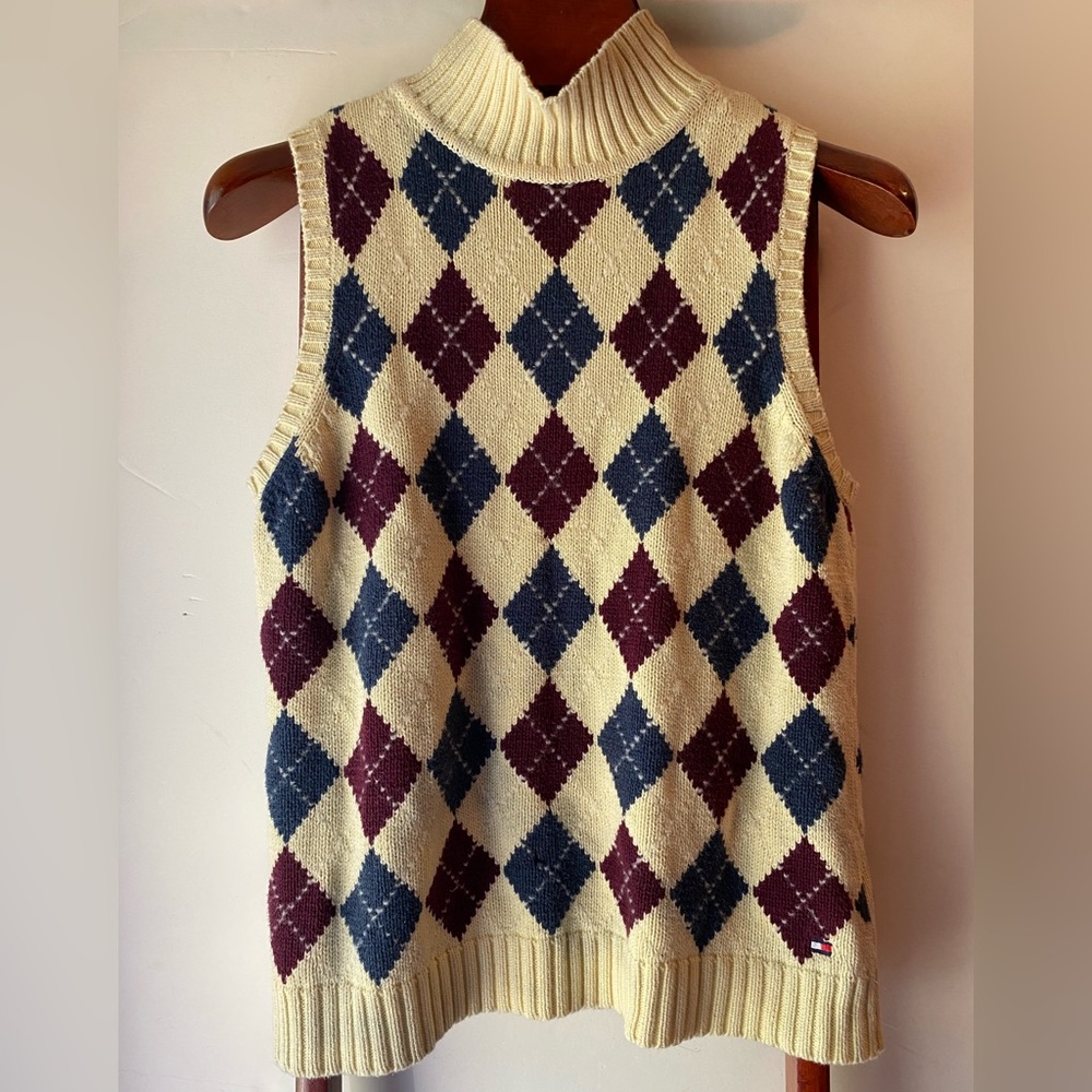 Tommy Hilfiger jeans XL Argyle Sweater Vest‎
